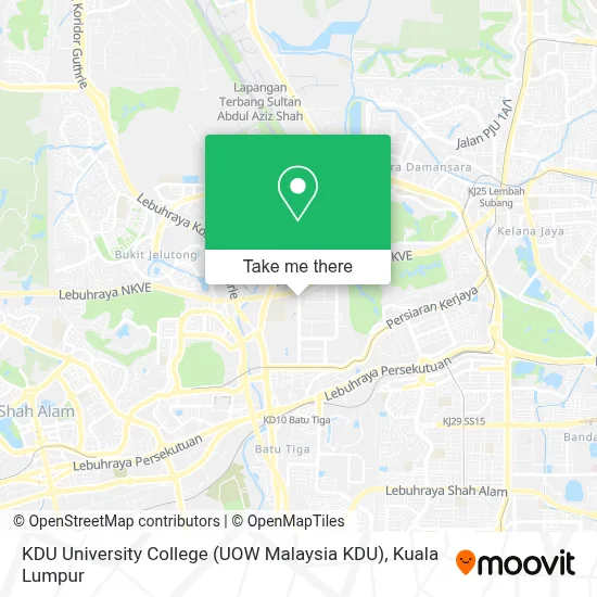 How to Get to KDU University College (UOW Malaysia KDU) in Shah Alam by ...
