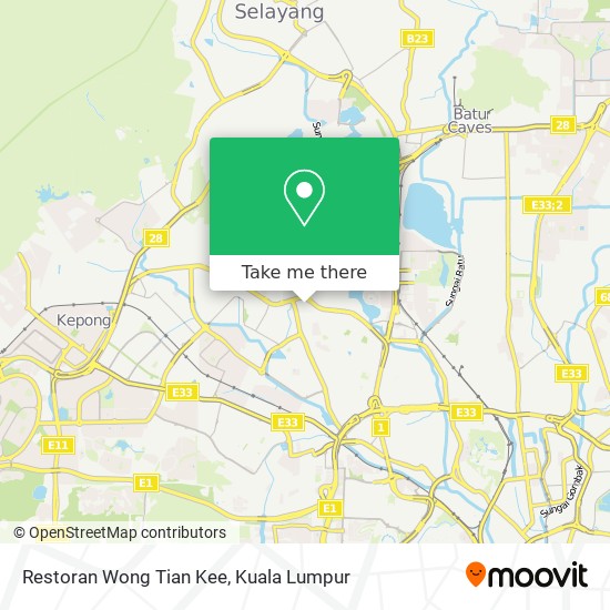 Restoran Wong Tian Kee map