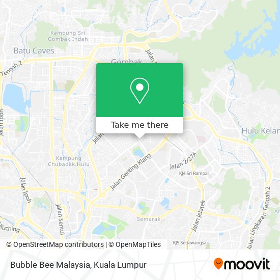Peta Bubble Bee Malaysia