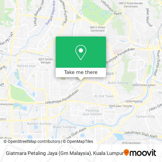 Giatmara Petaling Jaya (Gm Malaysia) map