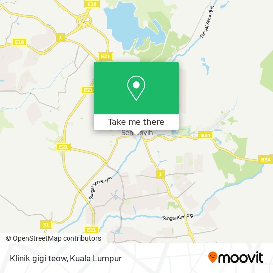 Klinik gigi teow map