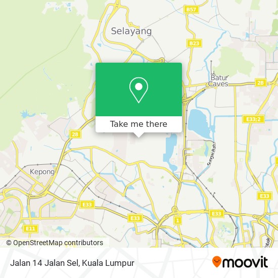 Jalan 14 Jalan Sel map