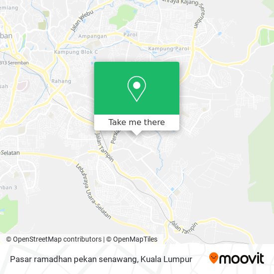 Pasar ramadhan pekan senawang map