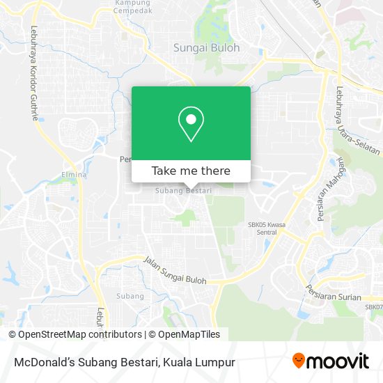 Peta McDonald’s Subang Bestari