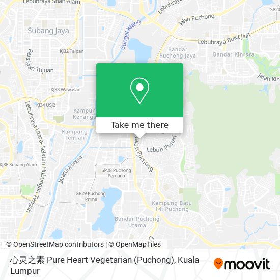 心灵之素 Pure Heart Vegetarian (Puchong) map