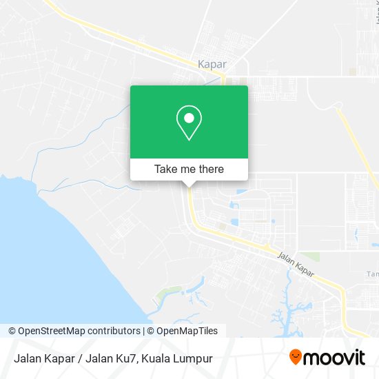 Jalan Kapar / Jalan Ku7 map