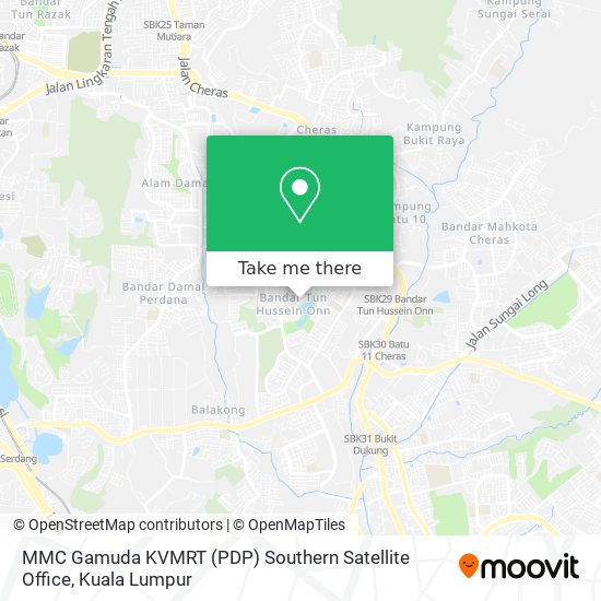 MMC Gamuda KVMRT (PDP) Southern Satellite Office map