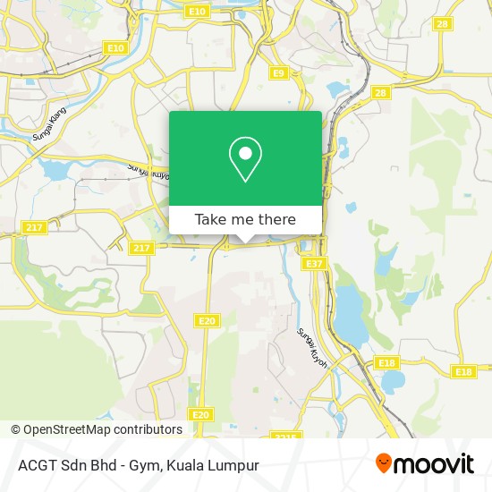 ACGT Sdn Bhd - Gym map