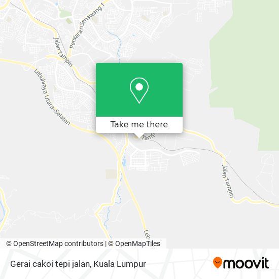 Peta Gerai cakoi tepi jalan