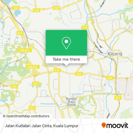 Jalan Kudalari Jalan Cinta map