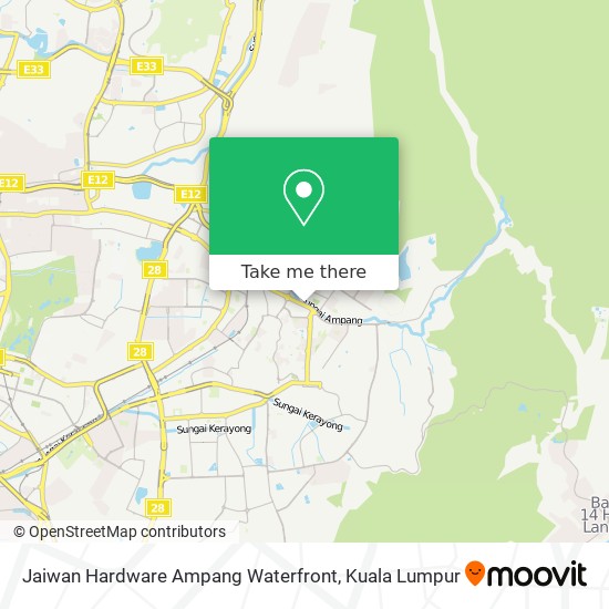 Jaiwan Hardware Ampang Waterfront map