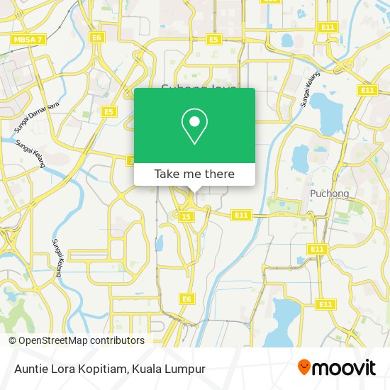 Auntie Lora Kopitiam map