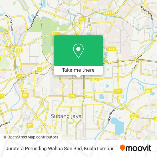 Peta Jurutera Perunding Wahba Sdn Bhd