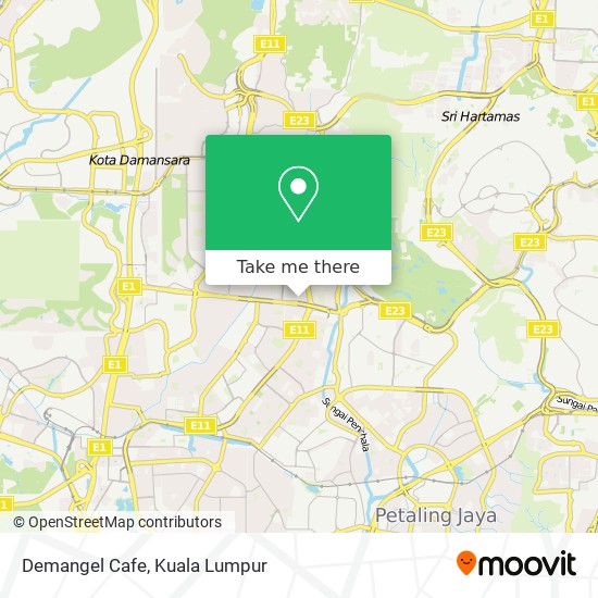 Demangel Cafe map