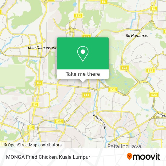 MONGA Fried Chicken map