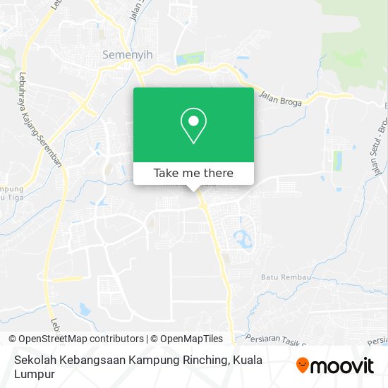 Peta Sekolah Kebangsaan Kampung Rinching