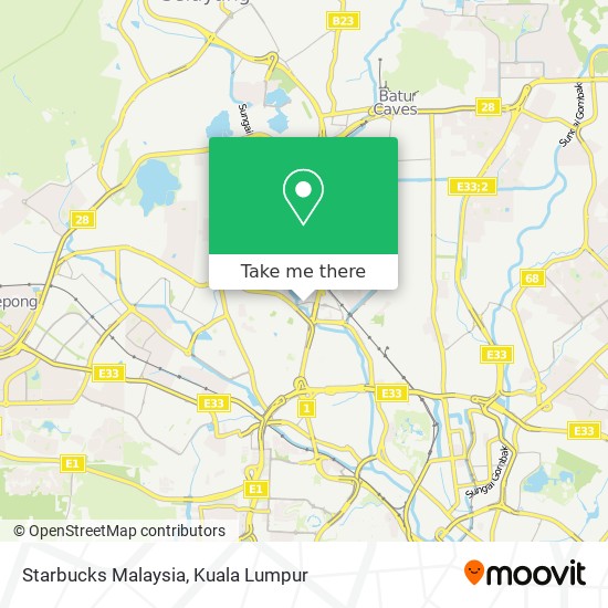 Starbucks Malaysia map