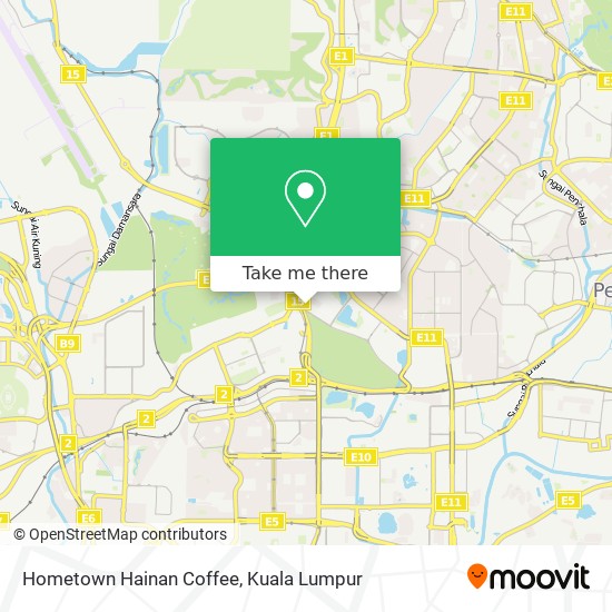 Hometown Hainan Coffee map