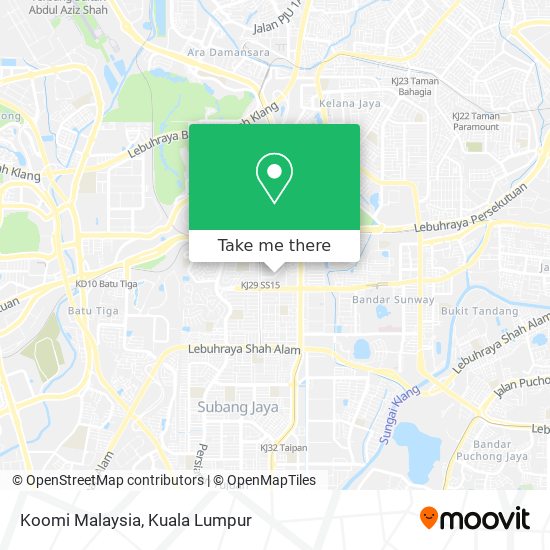 Koomi Malaysia map