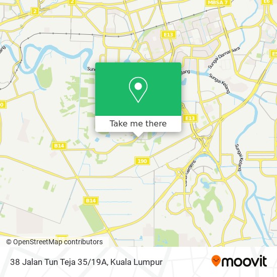 38 Jalan Tun Teja 35/19A map