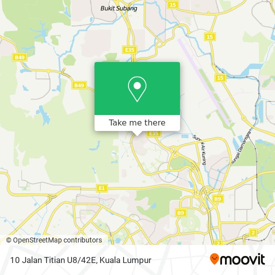10 Jalan Titian U8/42E map