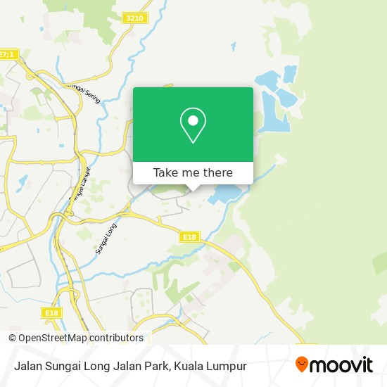 Peta Jalan Sungai Long Jalan Park