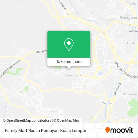 Family Mart Rasah Kemayan map