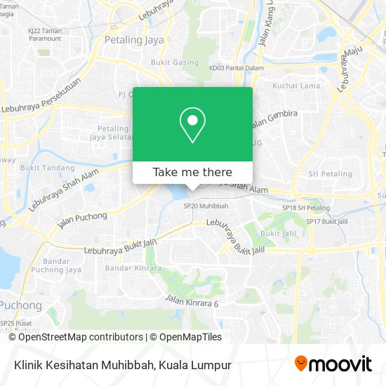 Klinik Kesihatan Muhibbah map