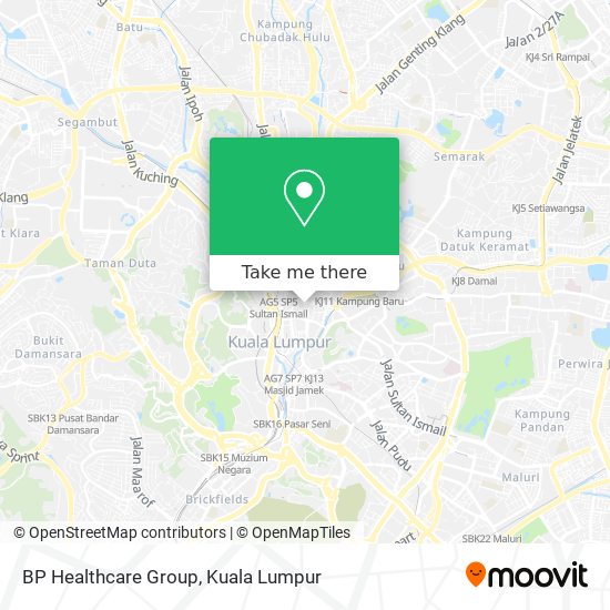 BP Healthcare Group map