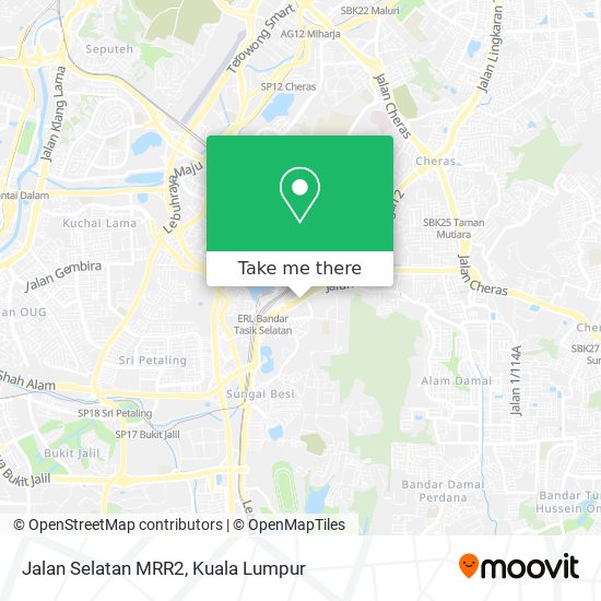 Peta Jalan Selatan MRR2