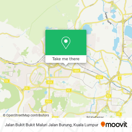 Peta Jalan Bukit Bukit Maluri Jalan Burung