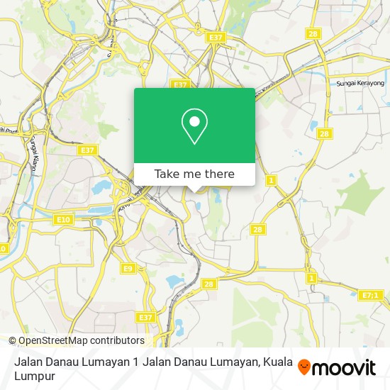 Jalan Danau Lumayan 1 Jalan Danau Lumayan map