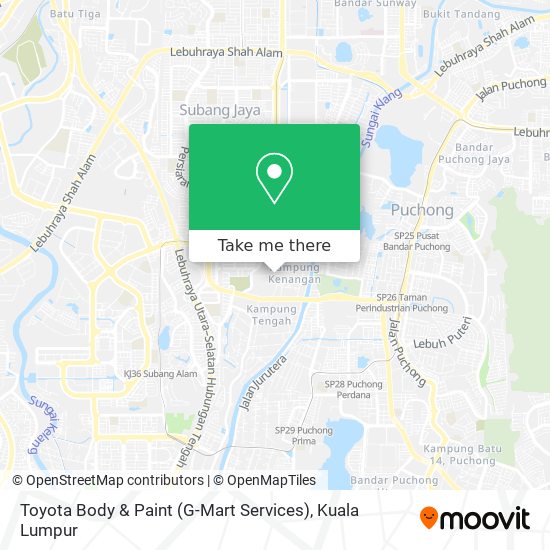 Toyota Body & Paint (G-Mart Services) map