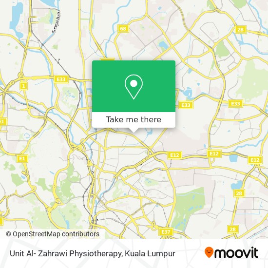 Unit Al- Zahrawi Physiotherapy map