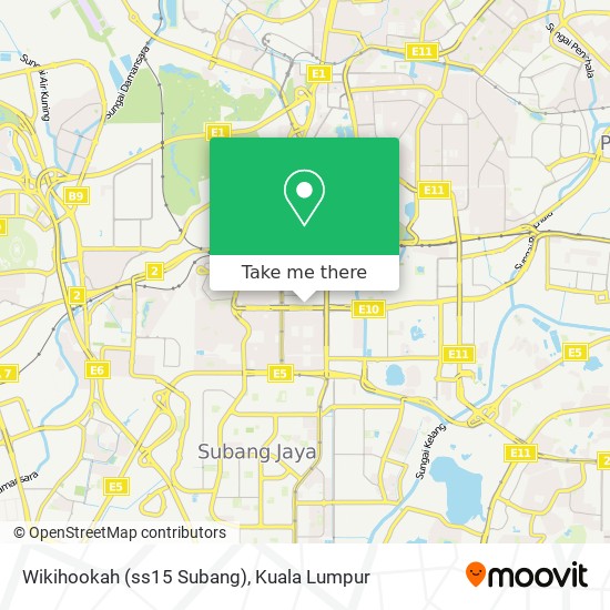 Wikihookah (ss15 Subang) map