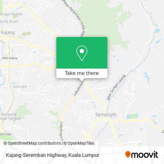 Peta Kajang-Seremban Highway