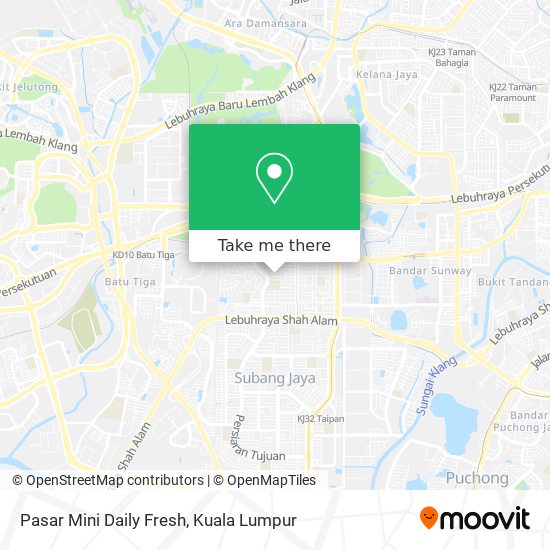 Pasar Mini Daily Fresh map