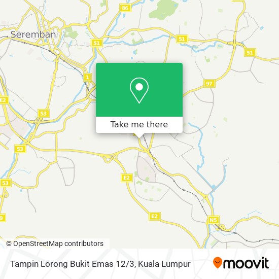 Tampin Lorong Bukit Emas 12/3 map