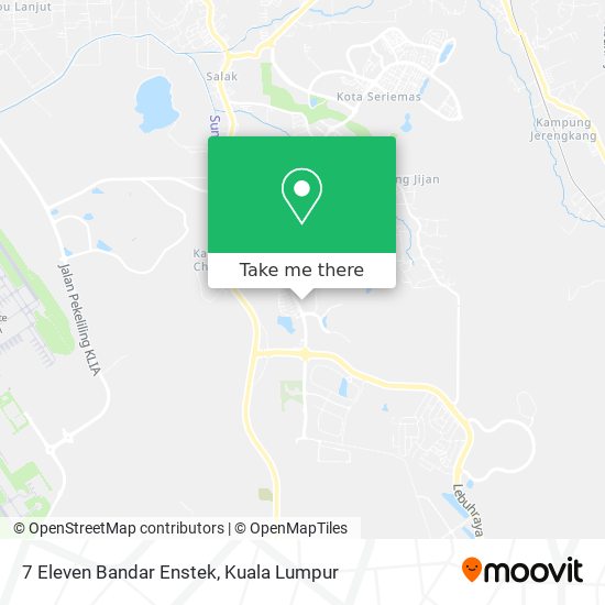 7 Eleven Bandar Enstek map