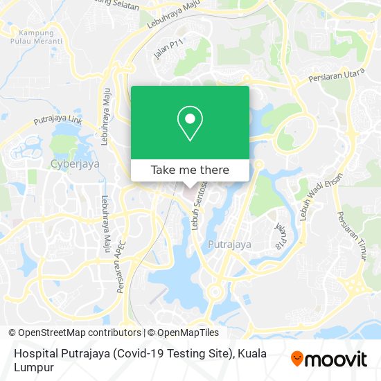 Hospital Putrajaya (Covid-19 Testing Site) map