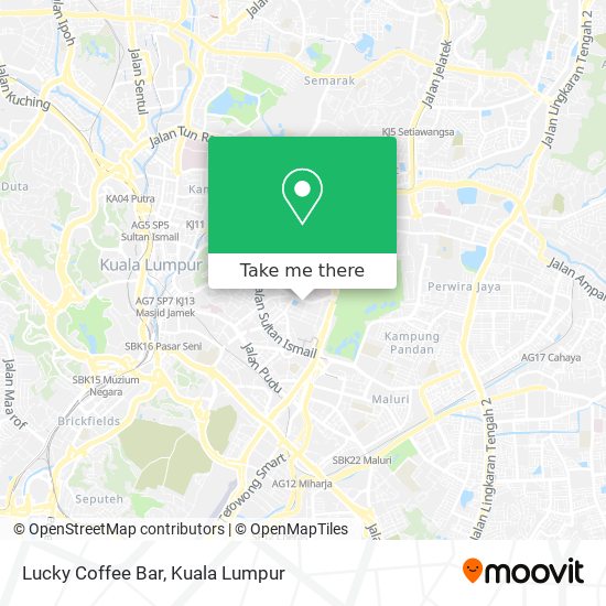 Lucky Coffee Bar map