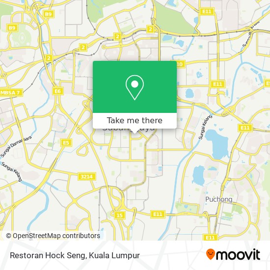 Peta Restoran Hock Seng