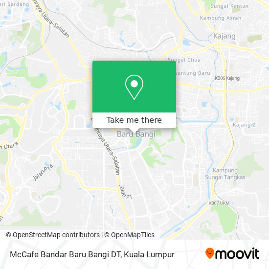 Peta McCafe Bandar Baru Bangi DT