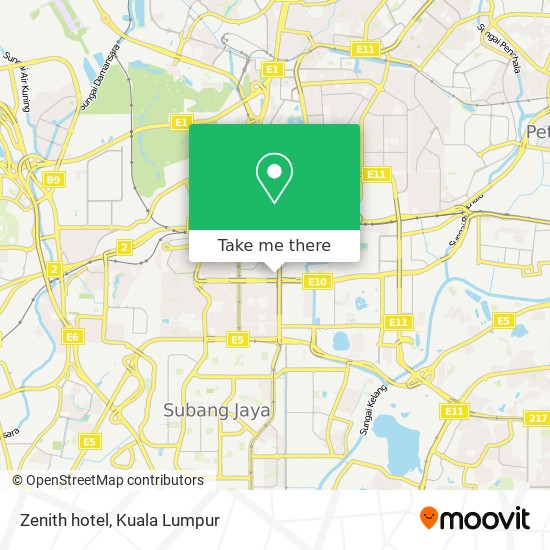Zenith hotel map