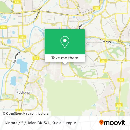 Kinrara / 2 / Jalan BK 5/1 map