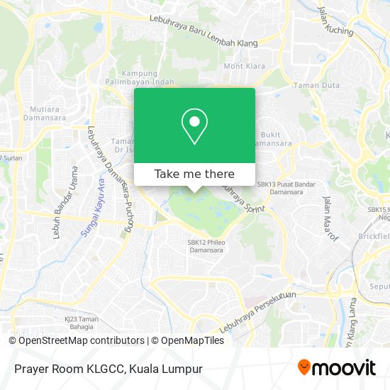 Prayer Room KLGCC map