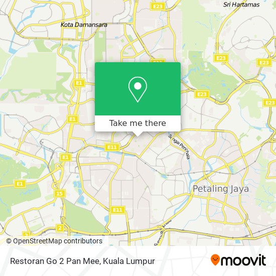 Cara Ke Restoran Go 2 Pan Mee Di Petaling Jaya Menggunakan Bis Atau Mrt Lrt