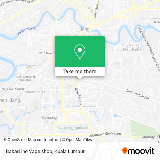 Peta BakarLine Vape shop
