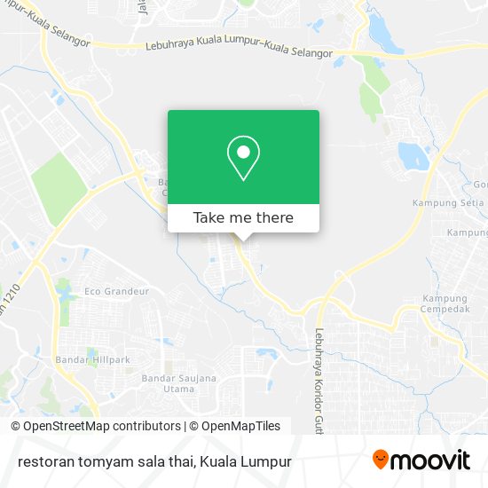 Peta restoran tomyam sala thai