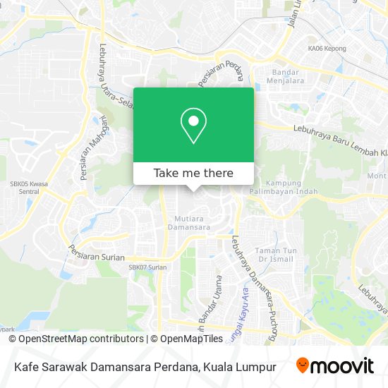 Peta Kafe Sarawak Damansara Perdana